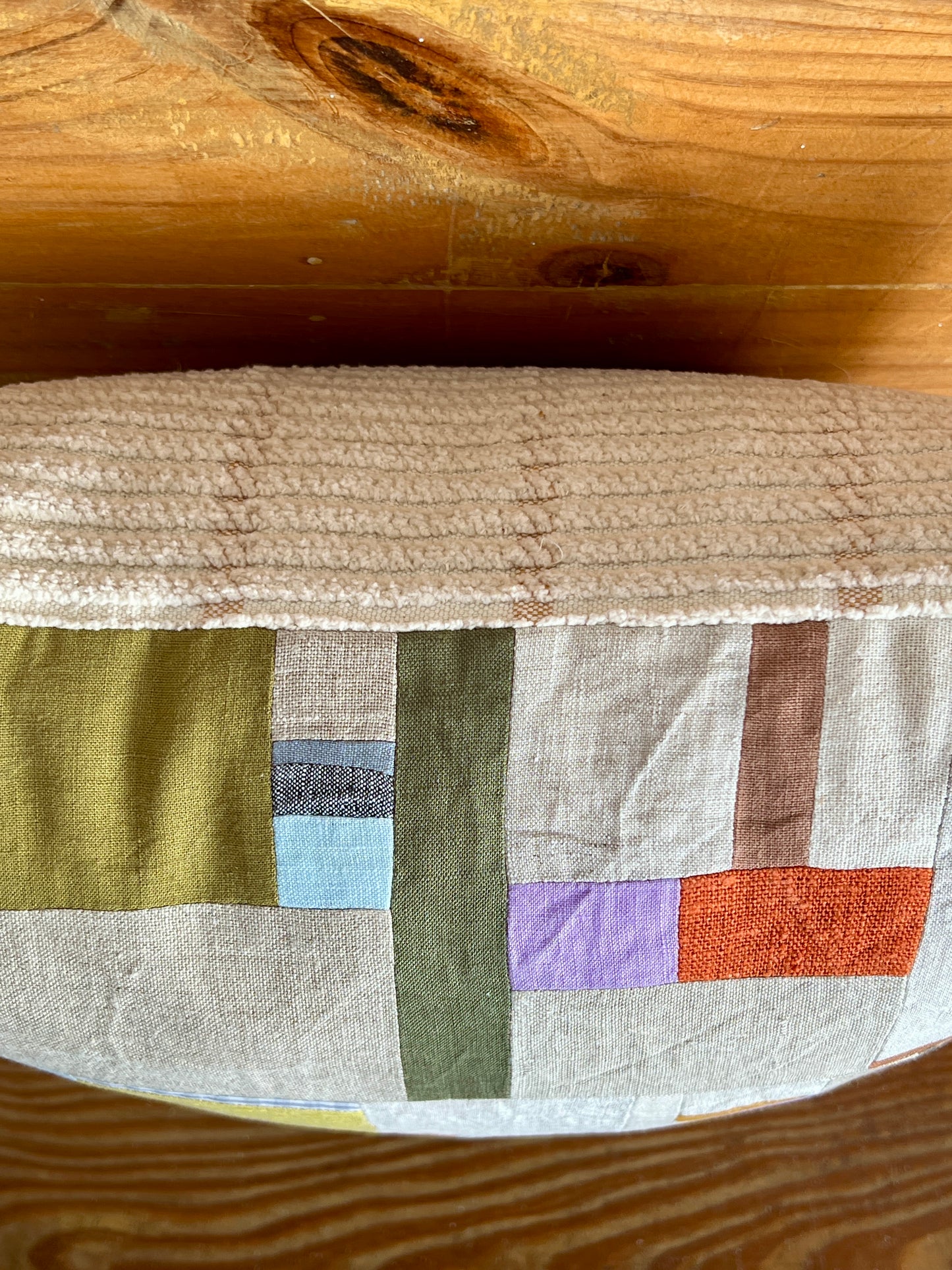 Patchwork / Chenille Cushion