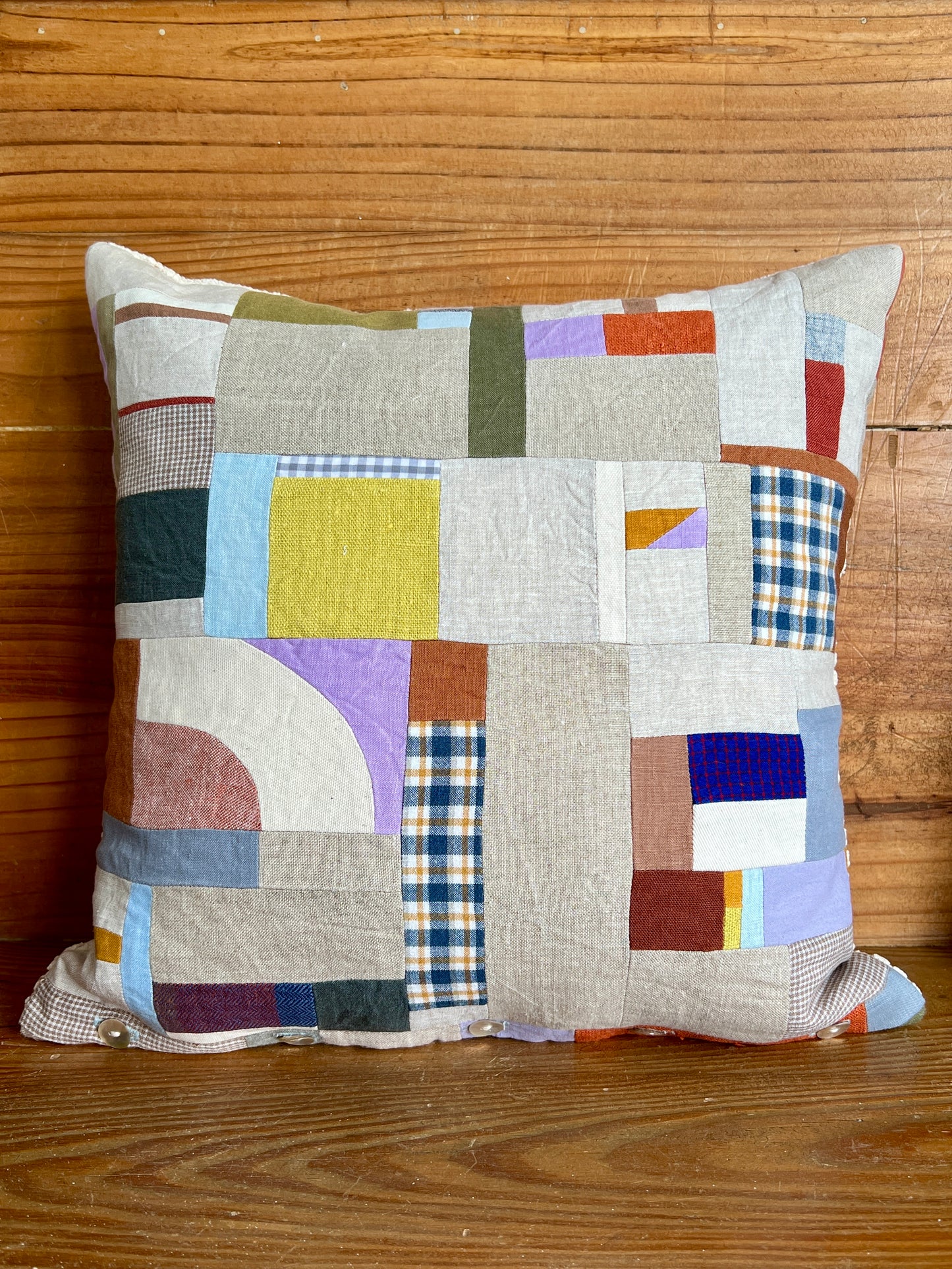 Patchwork / Chenille Cushion