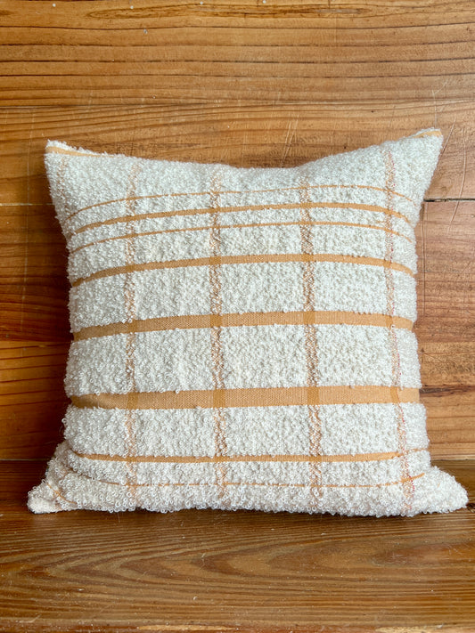 Patchwork / Bouclé Cushion