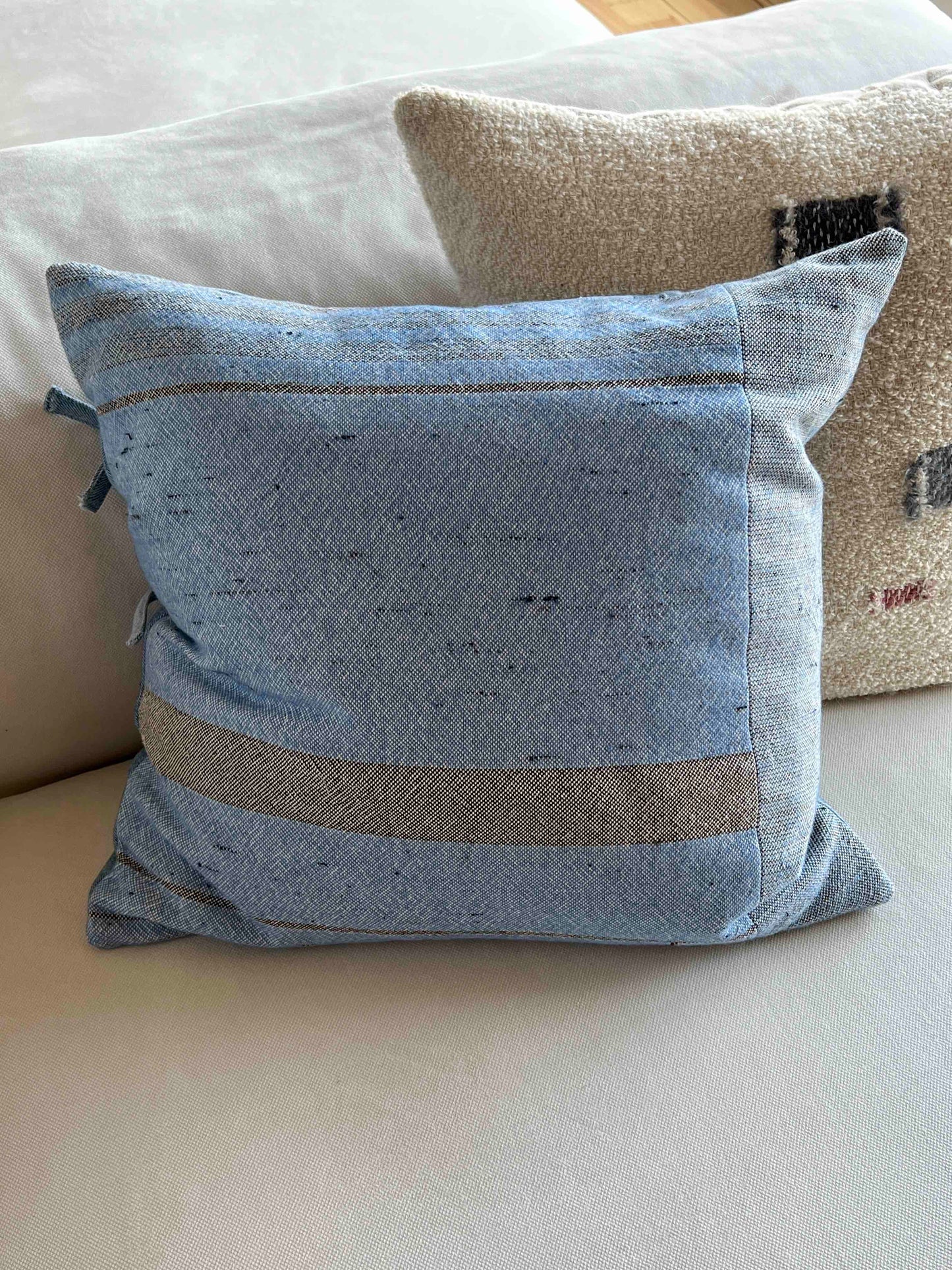 Blue Denim Cushion