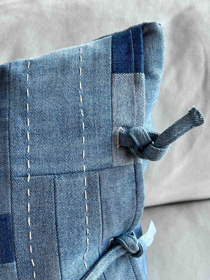 Blue Denim Cushion