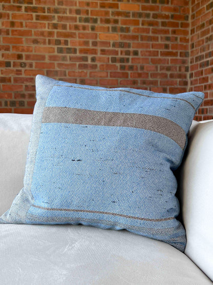Blue Denim Cushion