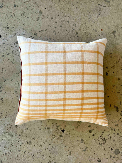 Wabi Sabi Log Cabin Cushion