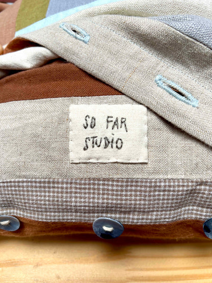 Wabi Sabi Log Cabin Cushion