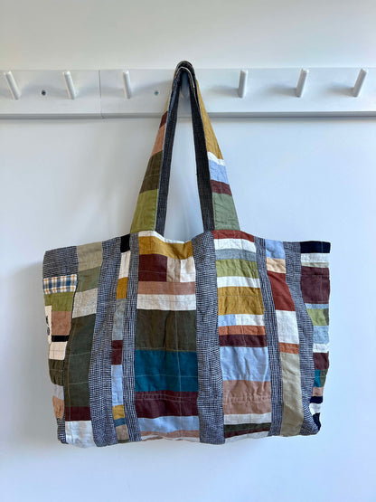 Mai Bag in Stripey Gingham