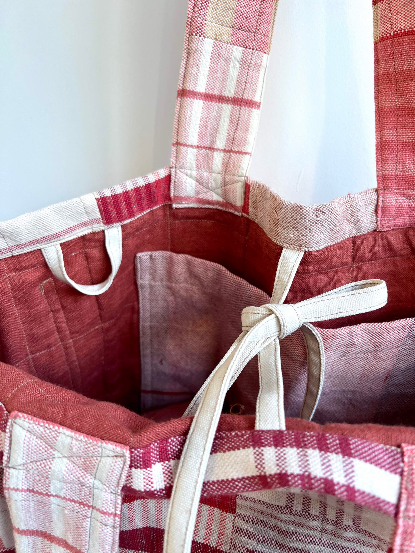 Mai Bag in Handwoven Pink