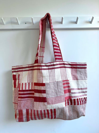 Mai Bag in Handwoven Pink