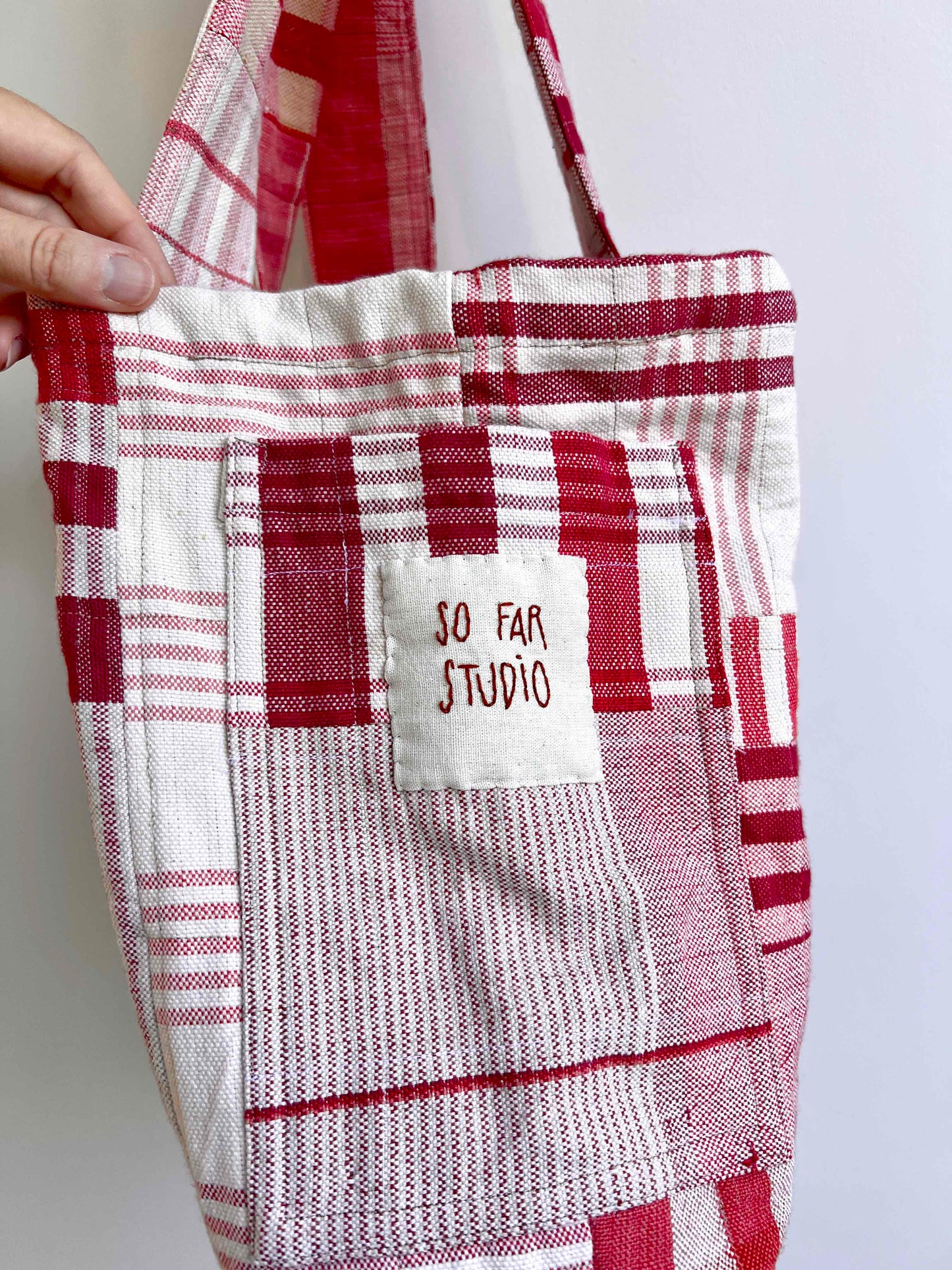 Mai Bag in Handwoven Pink