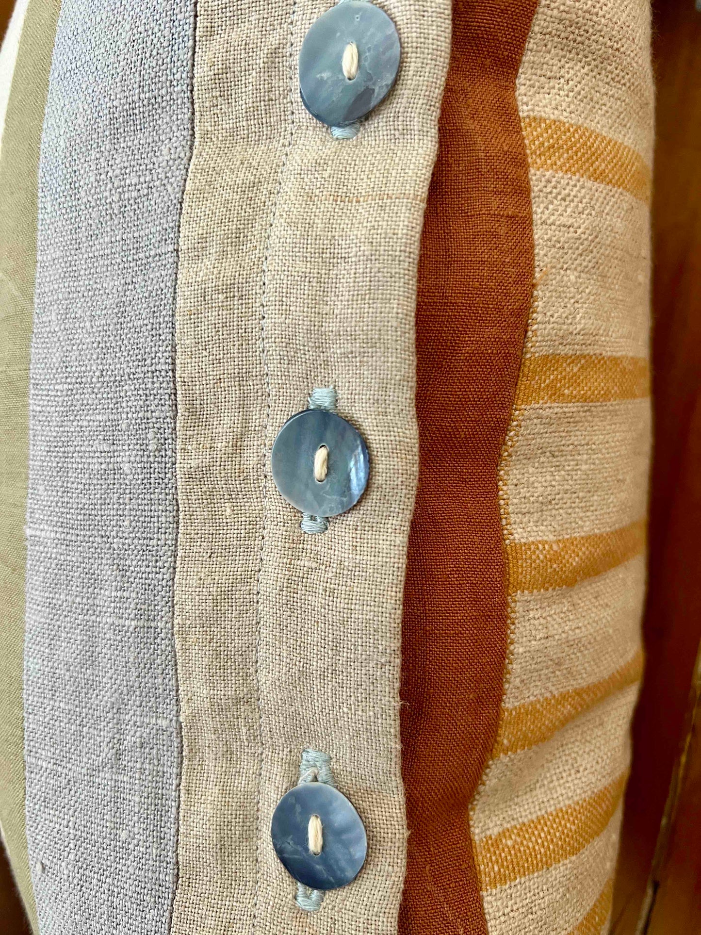 Wabi Sabi Log Cabin Cushion