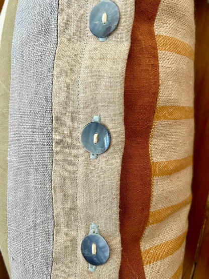 Wabi Sabi Log Cabin Cushion