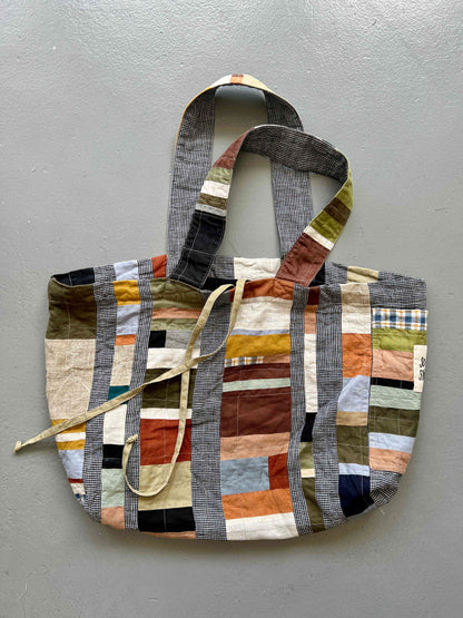 Mai Bag in Stripey Gingham